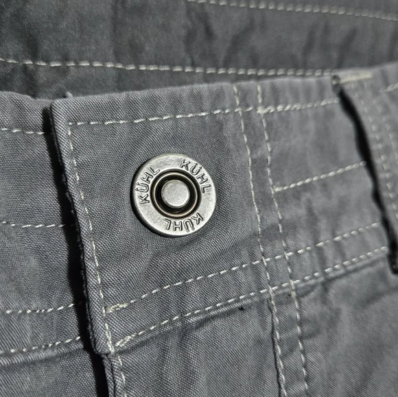 Kuhl Shorts Men’s Size 36 Gray Radikl quick dry outdoor shirt 10” inseam - Picture 3 of 6